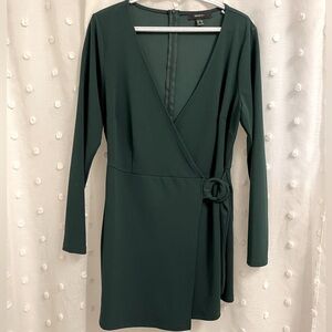 Forest Green Dressy Forever21 Romper